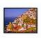 Stupell Industries Coast Town Ocean Landscape with Black Frame Wall Accent